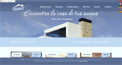 Desktop Screenshot of casanovasagunto.com